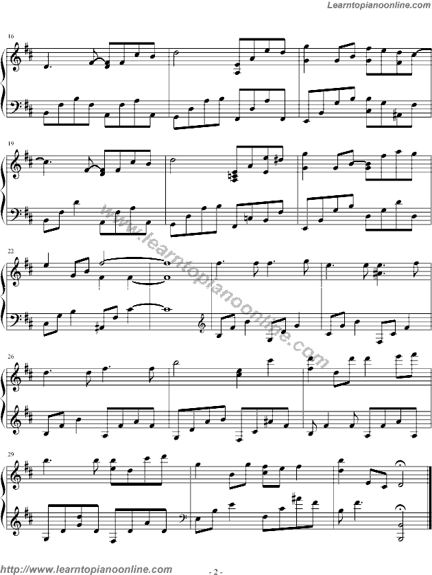 Yiruma-Love Hurts Piano Sheet Music Free