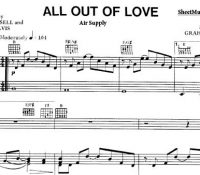 All Out Of Love -Air Supply - PDF Free Piano Sheet Music