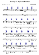 Saving All My Love For You - Whitney Houston - PDF Free Piano Sheet Music