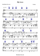 My Love - Westlife - PDF Free Piano Sheet Music