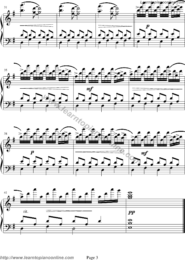 Comptine D'un Autre Ete-L'Apres Midi Piano Sheet Music Free