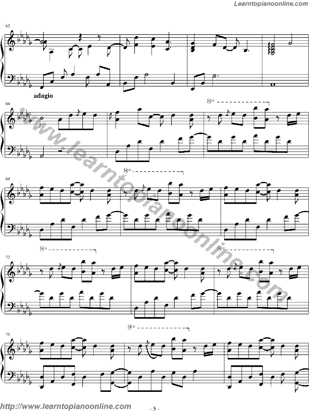 May be by Yiruma Free Piano Sheet Music