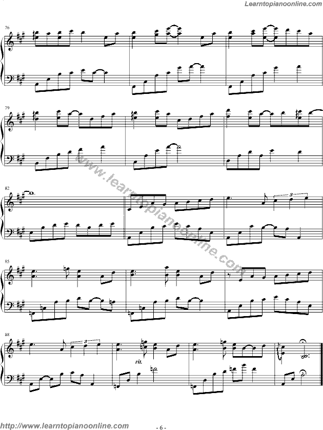 Yiruma - Leave Behind Free Piano Sheet Music Chords Tabs Notes Tutorial Score