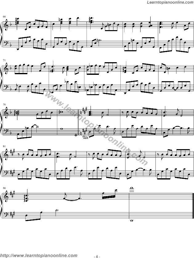 Yiruma - Passing by Free Piano Sheet Music Chords Tabs Notes Tutorial Score