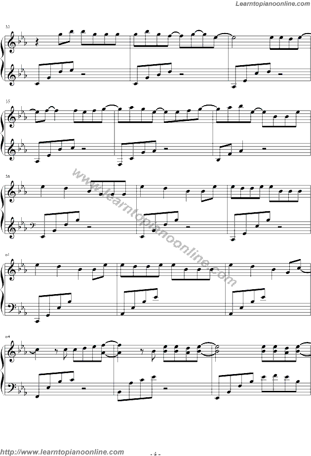 EXO(엑소) - Peter Pan Piano Sheet Music Free
