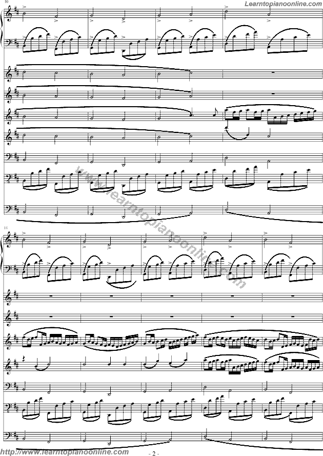 Pachelbel stvenLi-Christmas.canon(2) Free Piano Sheet Music | Learn How