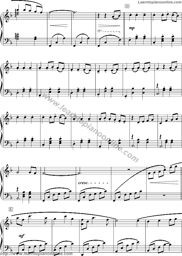 Always with me(3) Free Piano Sheet Music | Learn How To Play Piano Online