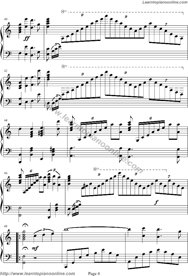 Somewhere in Time by Maksim Mrvica Free Piano Sheet Music(4) Free Piano