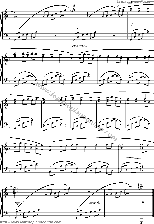 Always with me(6) Free Piano Sheet Music | Learn How To Play Piano Online
