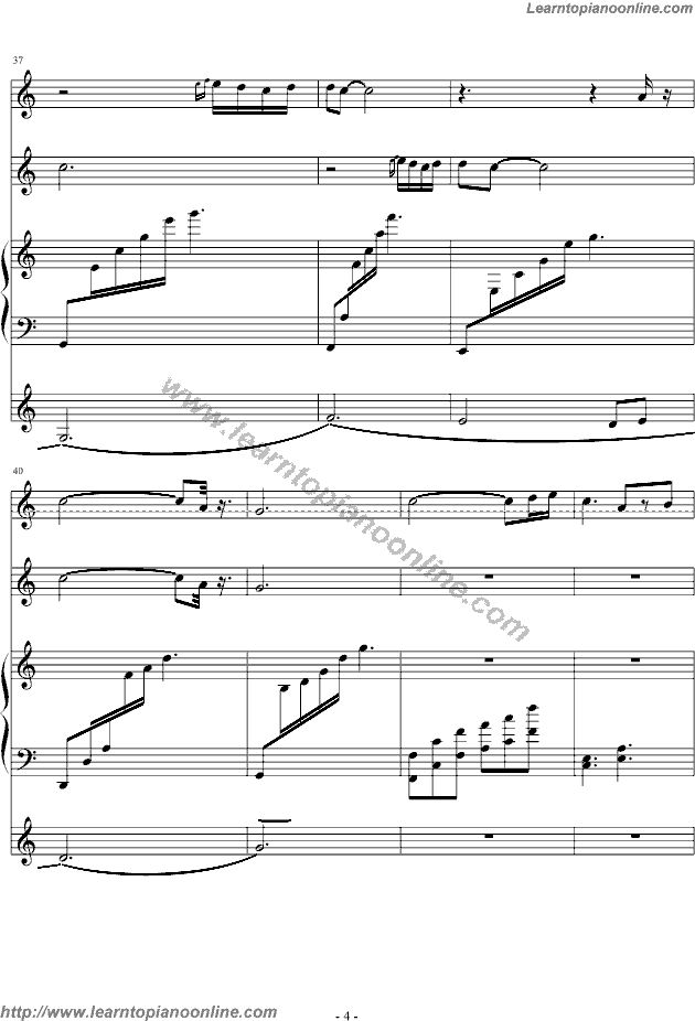 Bandari - Love Letter To You Free Piano Sheet Music Chords Tabs Notes Tutorial Score